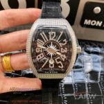 FMS Factory Franck Muller Vanguard Yachting Diamond Stainless Steel Case 8215 Automatic Watch